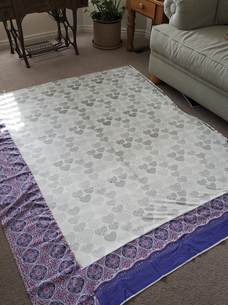 Hearts like crazy paving quilt back Hearts like crazy paving quilt back